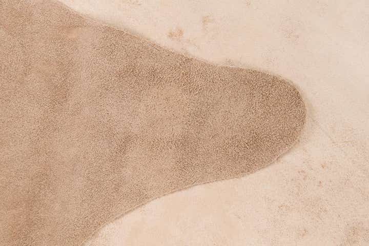 5' 11 x 7' 1 Cowhide Leather Rug