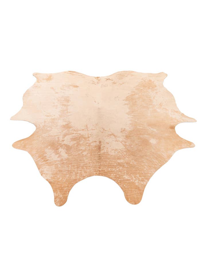 Detail image of 6' 6 x 7' 6 Cowhide Leather Rug