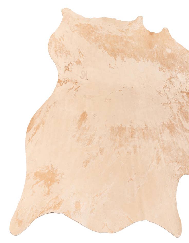 Detail image of 6' 6 x 7' 6 Cowhide Leather Rug