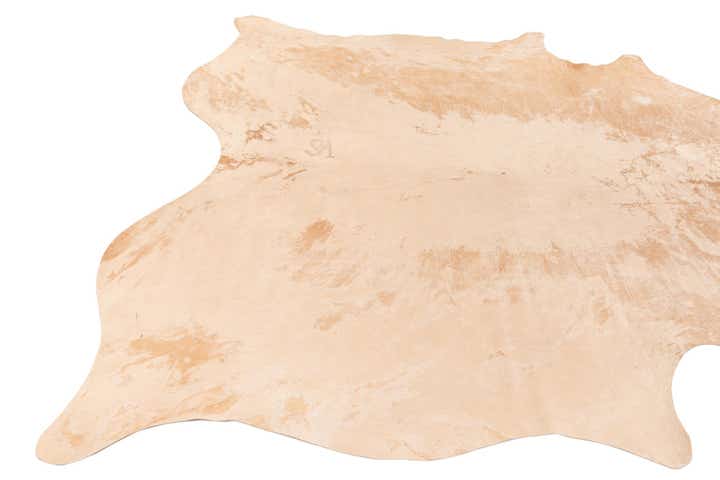 6' 6 x 7' 6 Cowhide Leather Rug