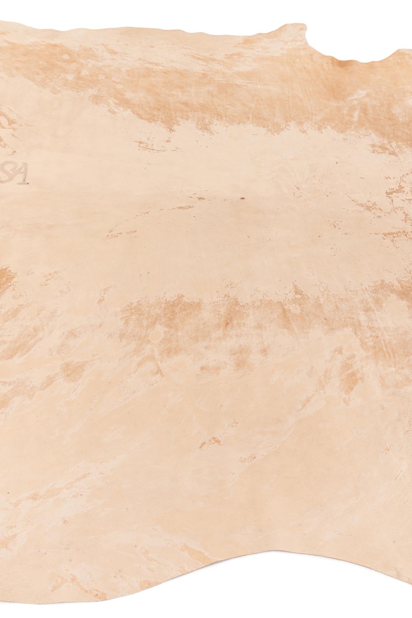 6' 6 x 7' 6 Cowhide Leather Rug