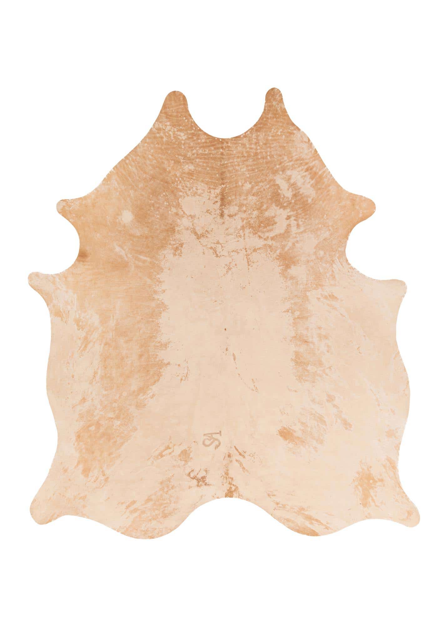 6' 6 x 7' 6 Cowhide Leather Rug