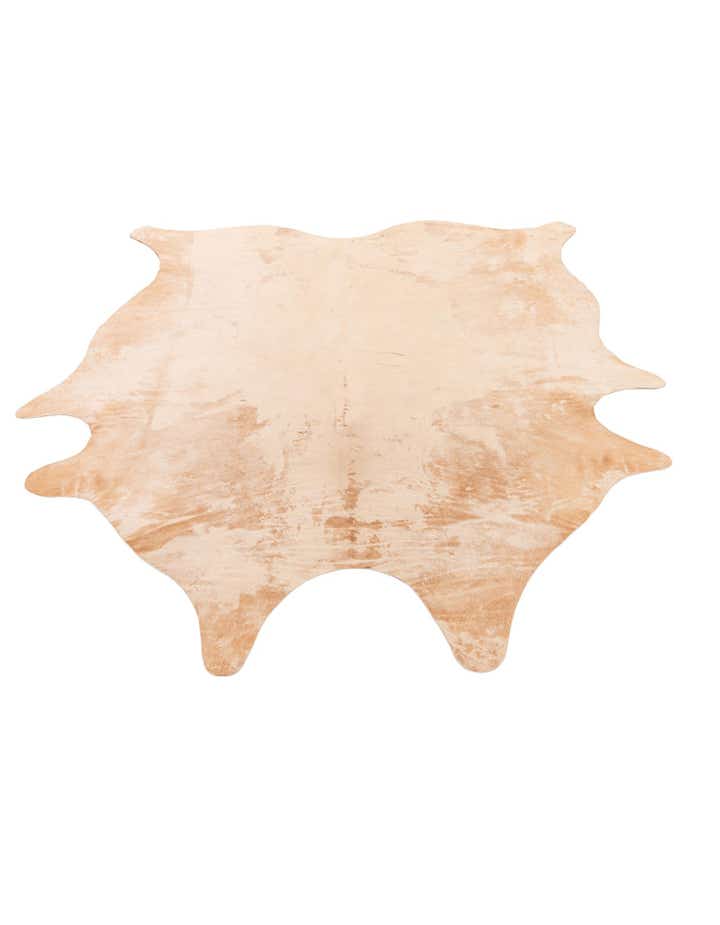 6' 6 x 7' 3 Cowhide Leather Rug