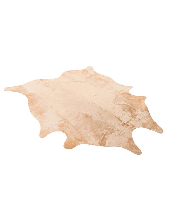 6' 6 x 7' 3 Cowhide Leather Rug