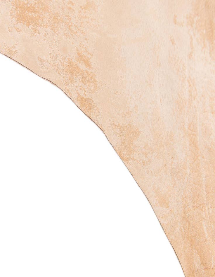 Detail image of 6' 6 x 7' 3 Cowhide Leather Rug