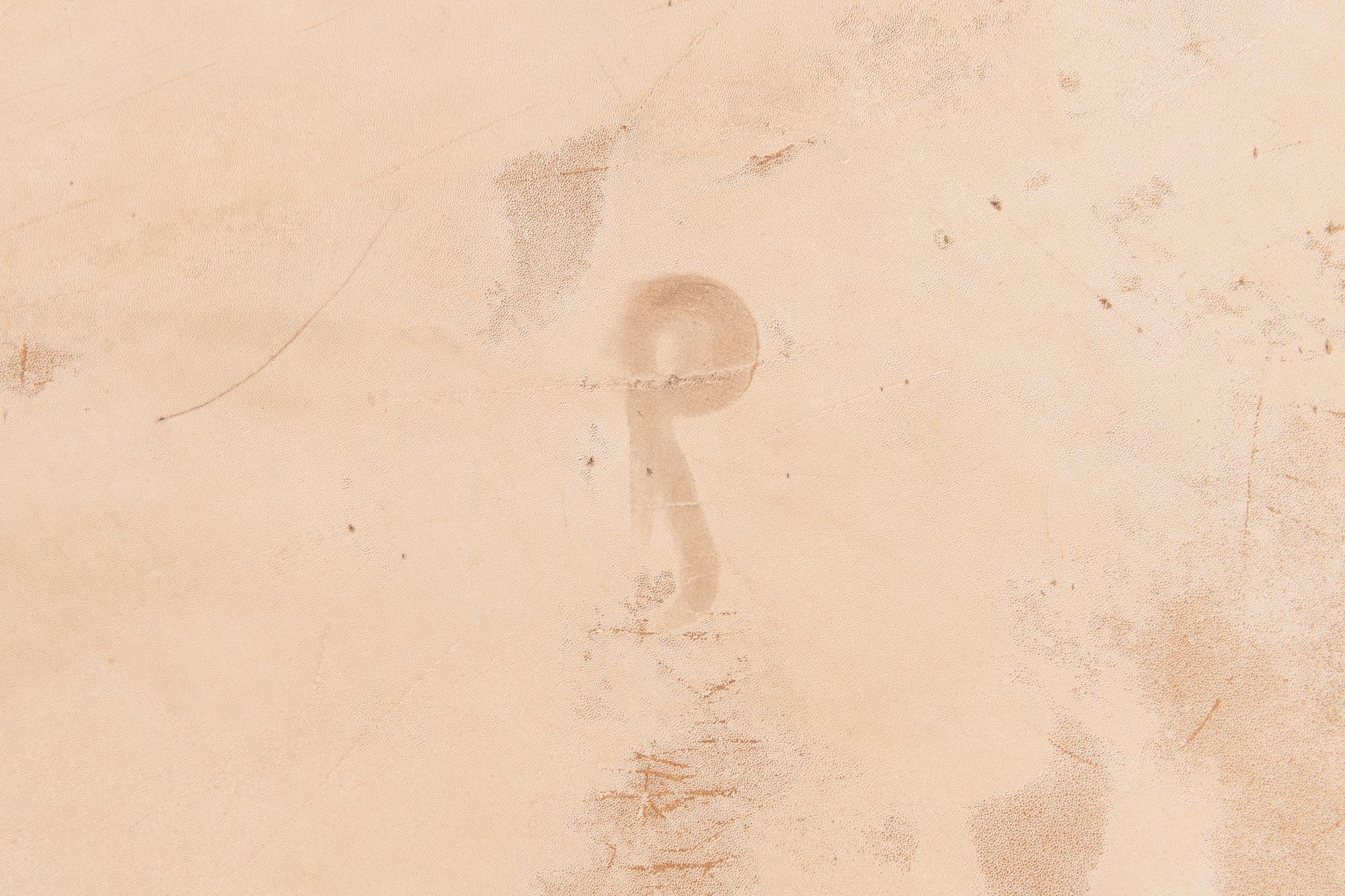 6' 6 x 7' 3 Cowhide Leather Rug