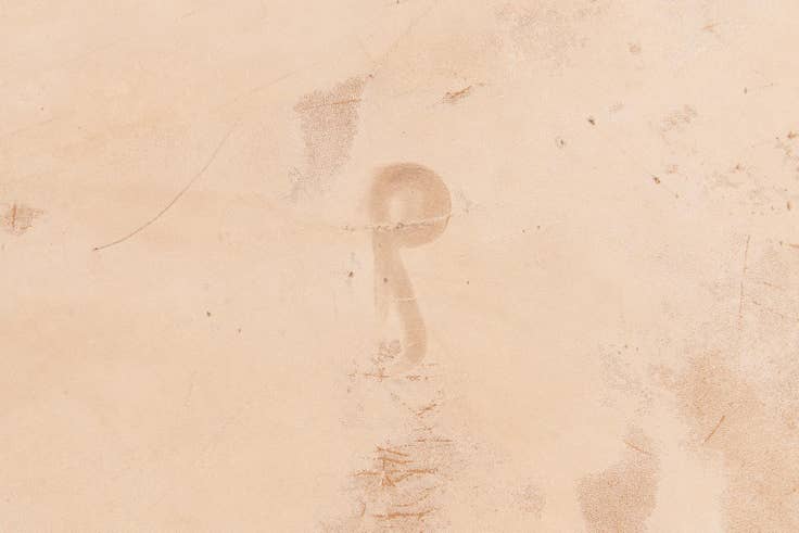 Detail image of 6' 6 x 7' 3 Cowhide Leather Rug