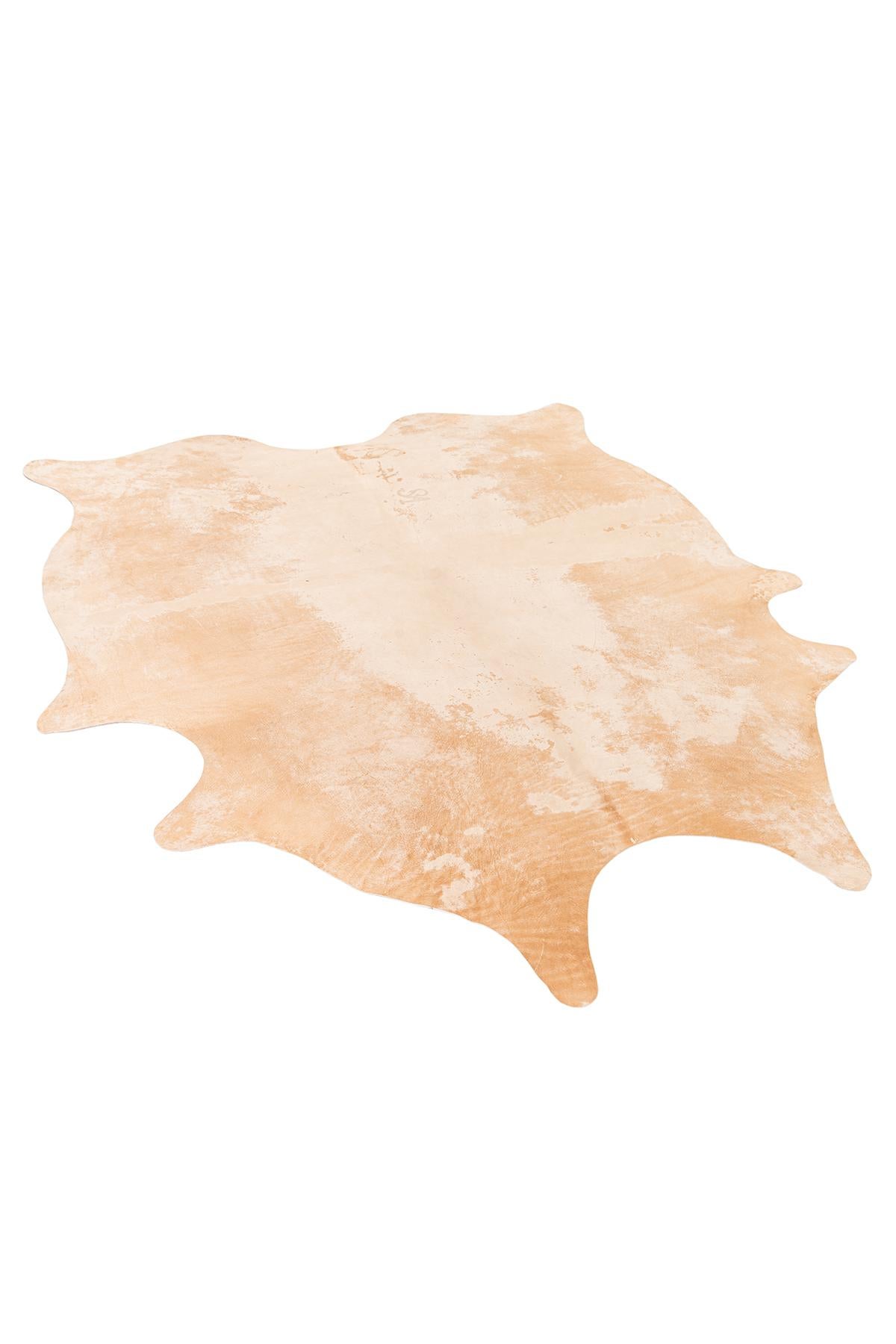 5' 10 x 7' Cowhide Leather Rug