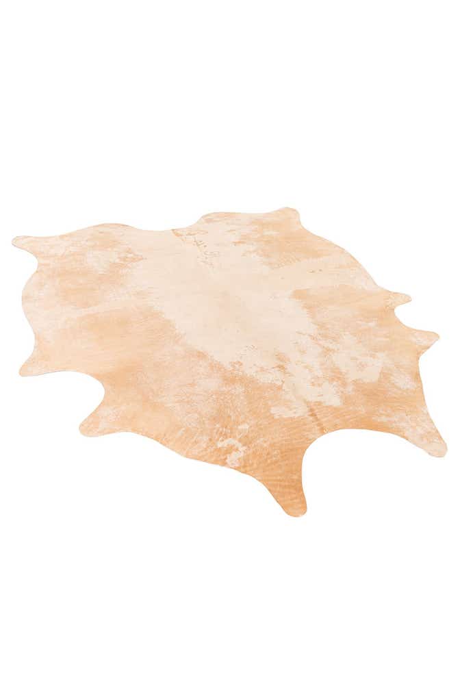 5' 10 x 7' Cowhide Leather Rug