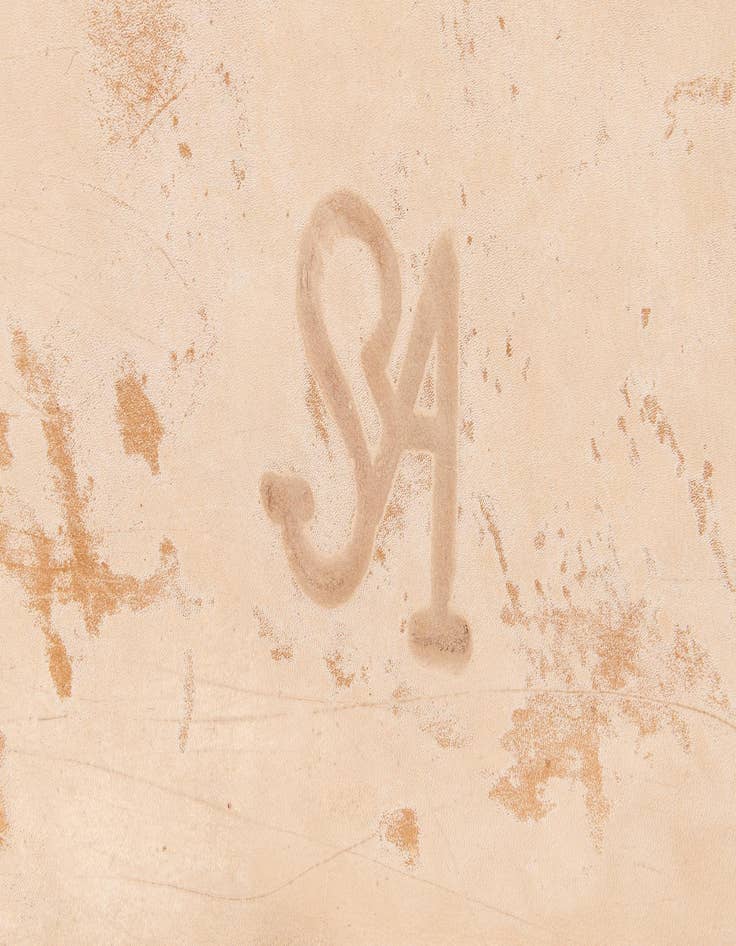 Detail image of 5' 10 x 7' Cowhide Leather Rug