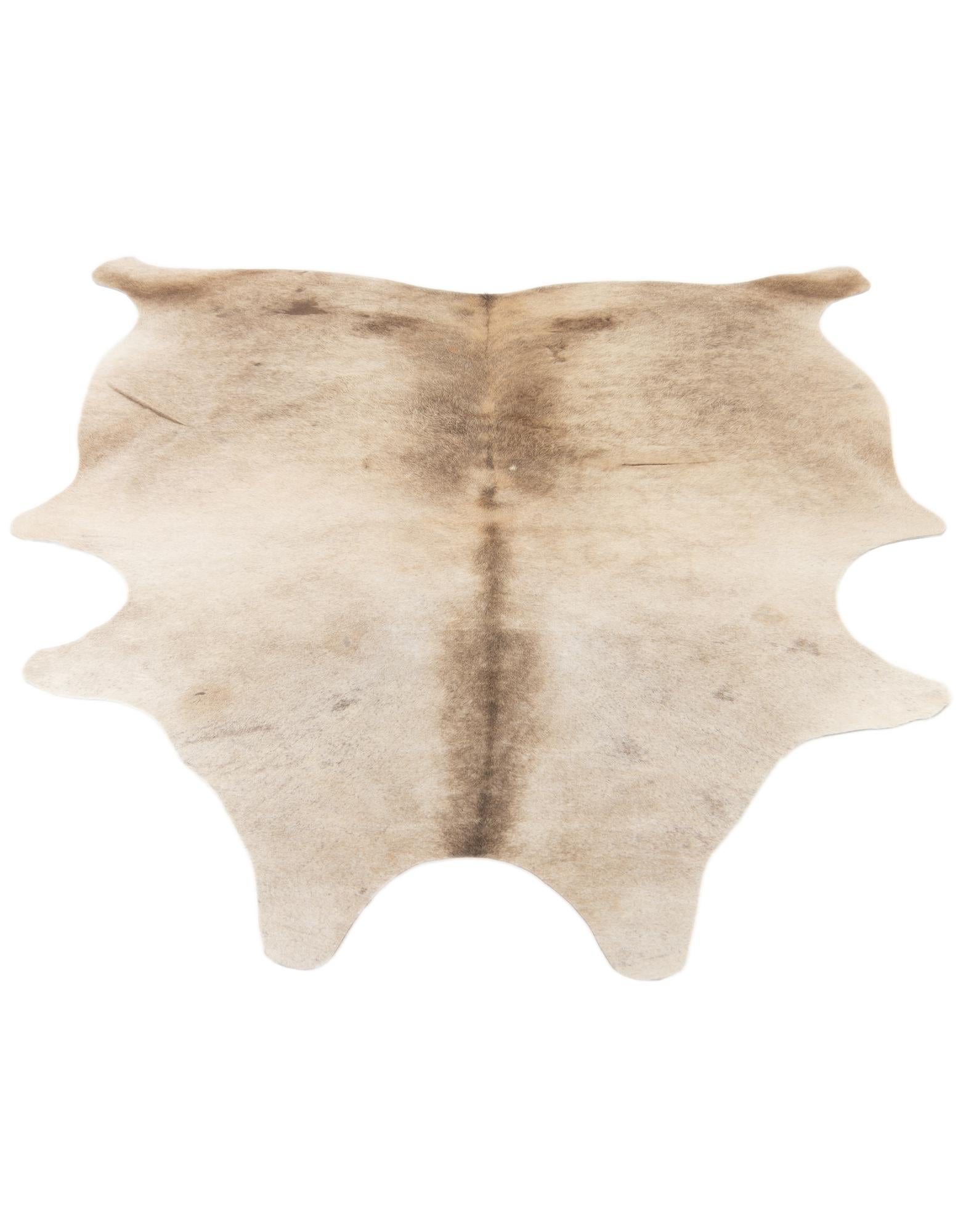 5' 4 x 6' 2 Cowhide Leather Rug