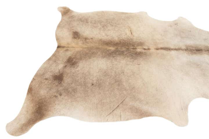5' 4 x 6' 2 Cowhide Leather Rug
