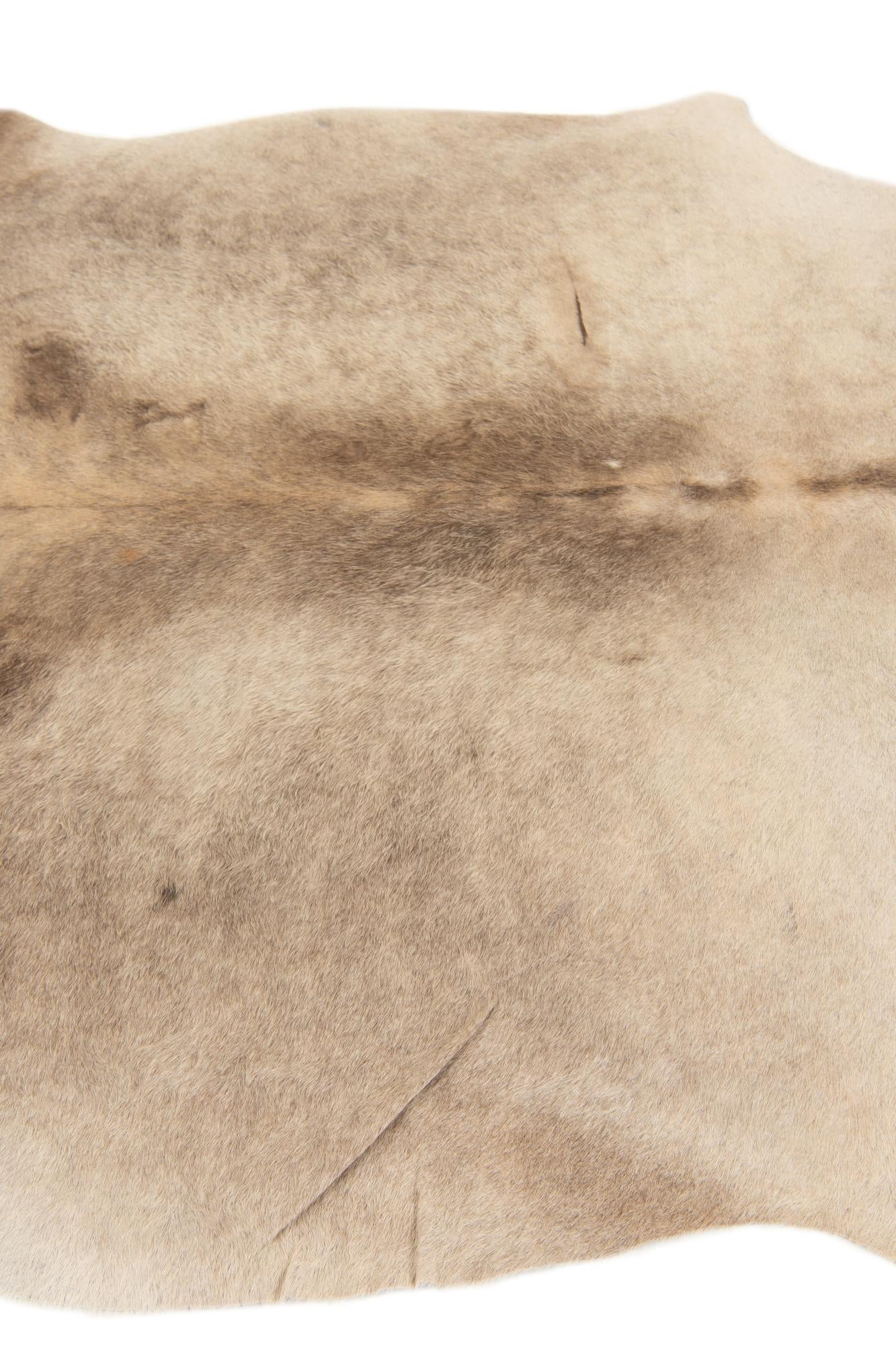 5' 4 x 6' 2 Cowhide Leather Rug
