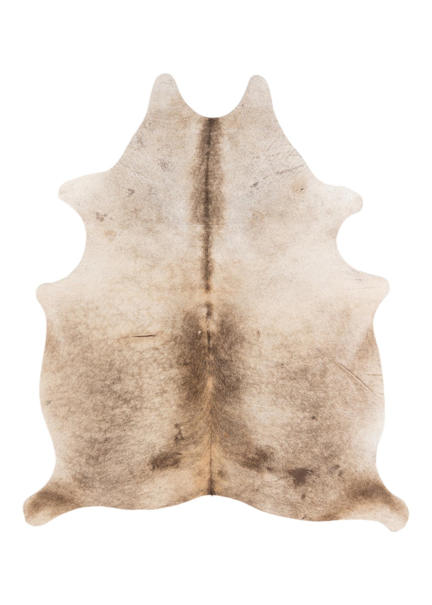 5' 4 x 6' 2 Cowhide Leather Rug