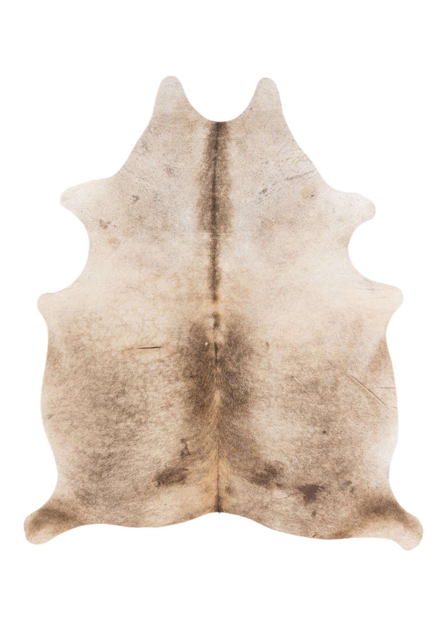 5' 4 x 6' 2 Cowhide Leather Rug