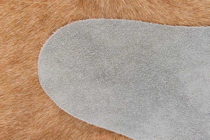 Detail image of 5' 5 x 6' 5 Cowhide Leather Rug