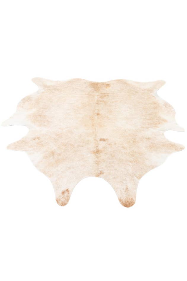 Detail image of 6' 9 x 7' 6 Cowhide Leather Rug