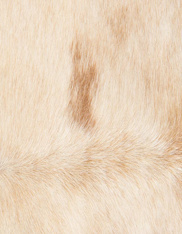 Detail image of 6' 9 x 7' 6 Cowhide Leather Rug