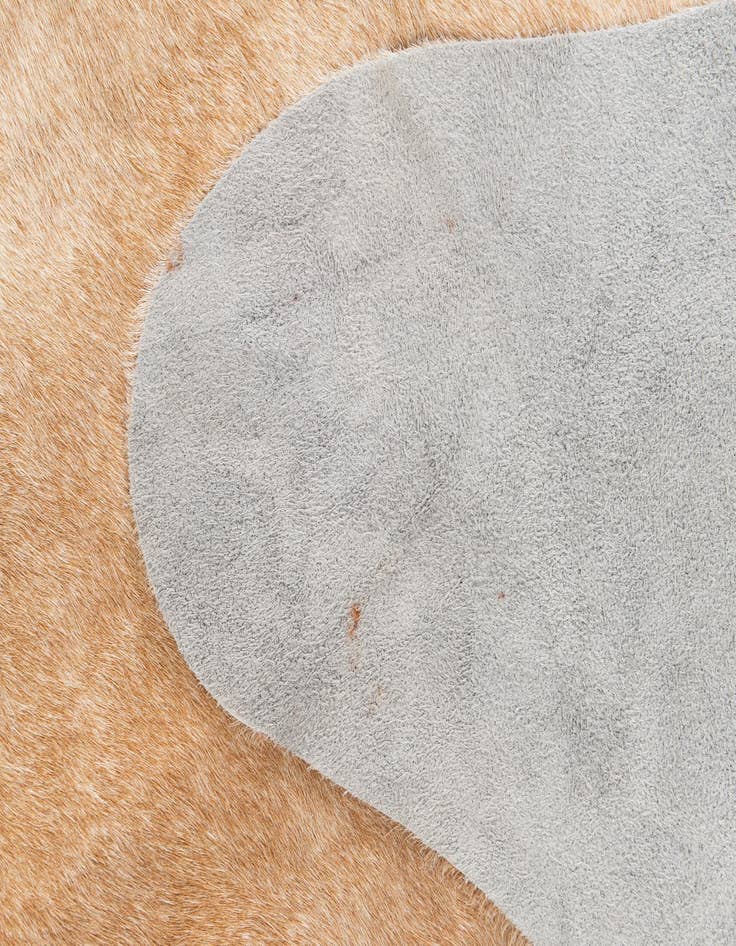 Detail image of 6' 7 x 7' 7 Cowhide Leather Rug