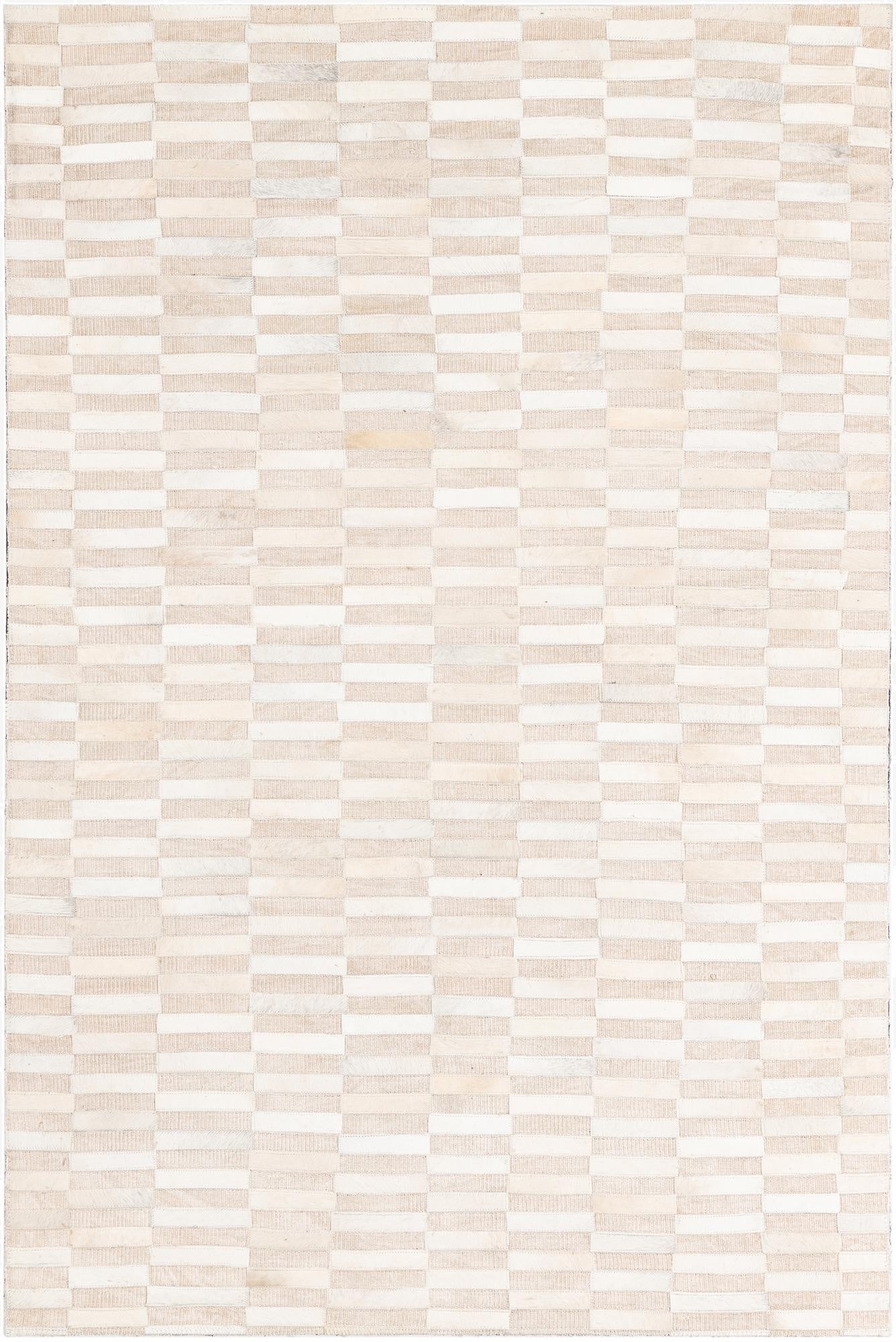 3' 10 x 5' 10 Cowhide Leather Rug