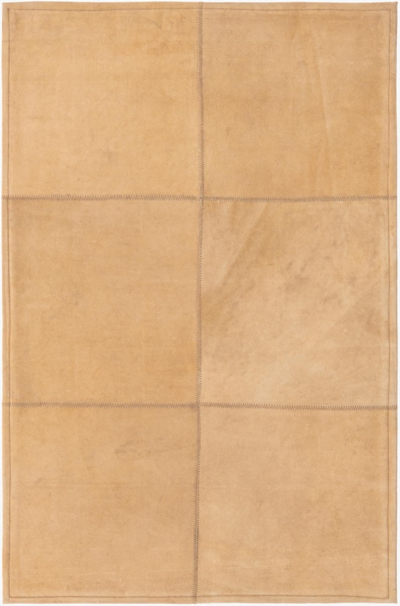 2' x 3' Cowhide Leather Rug