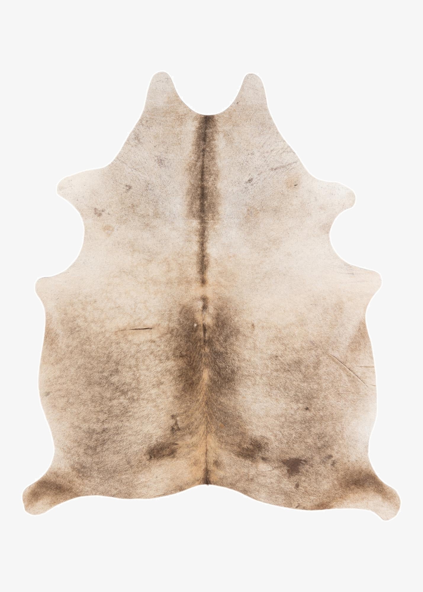 5' 4 x 6' 2 Cowhide Leather Rug