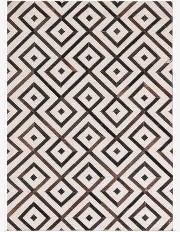 4' x 5' 5 Cowhide Leather Rug