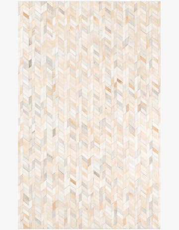 5' x 8' Cowhide Leather Rug