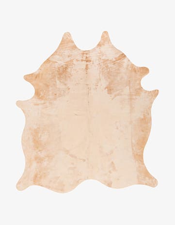 6' 6 x 7' 3 Cowhide Leather Rug