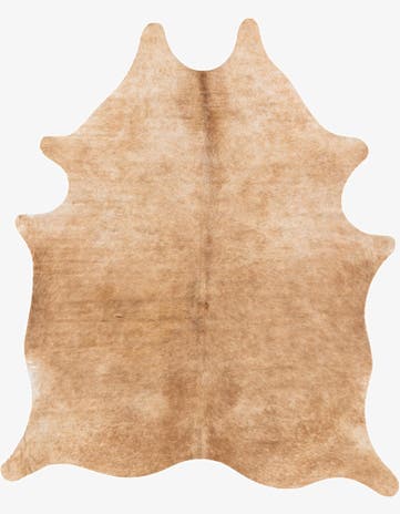 5' 5 x 6' 5 Cowhide Leather Rug