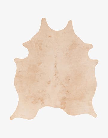 5' 11 x 7' 1 Cowhide Leather Rug
