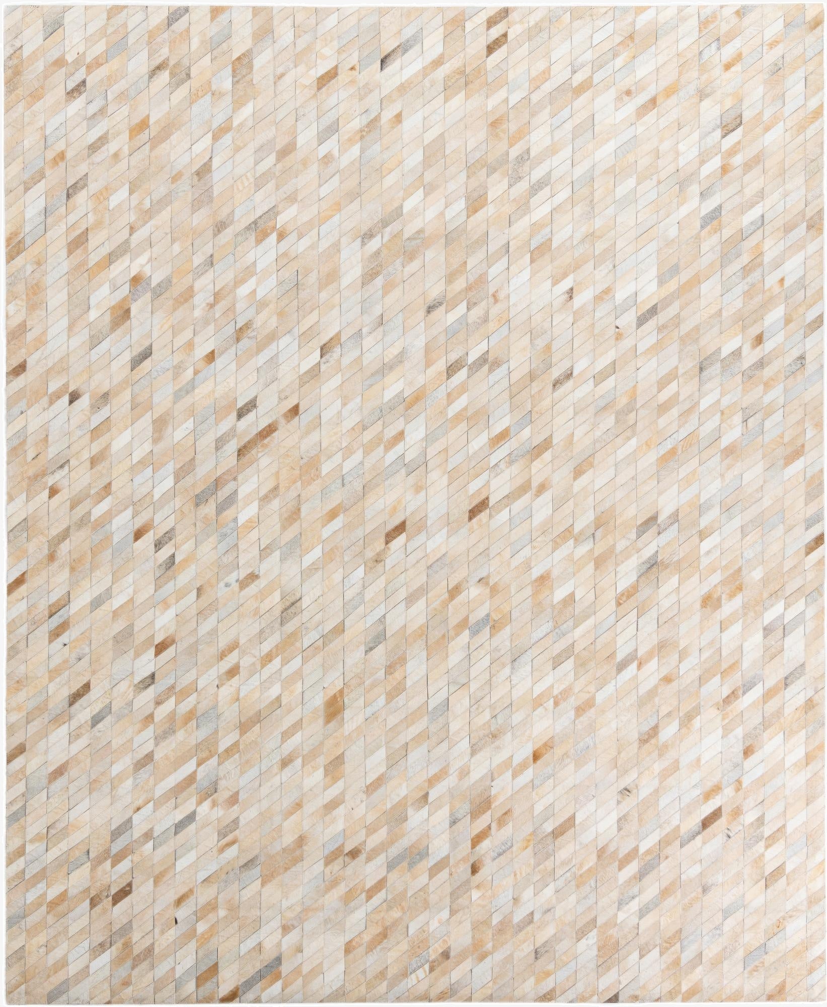 8' 2 x 9' 10 Cowhide Leather Rug