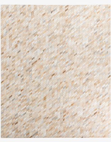 8' 2 x 9' 10 Cowhide Leather Rug