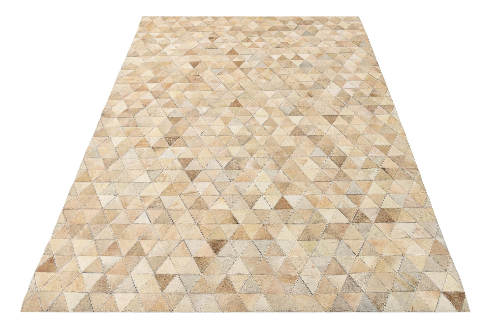 4' 9 x 6' 7 Cowhide Rug