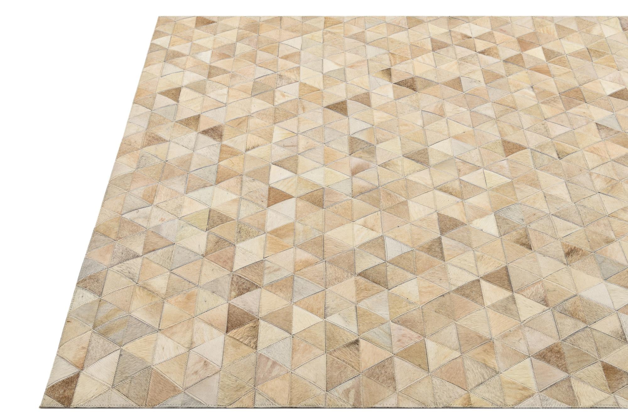 4' 9 x 6' 7 Cowhide Rug