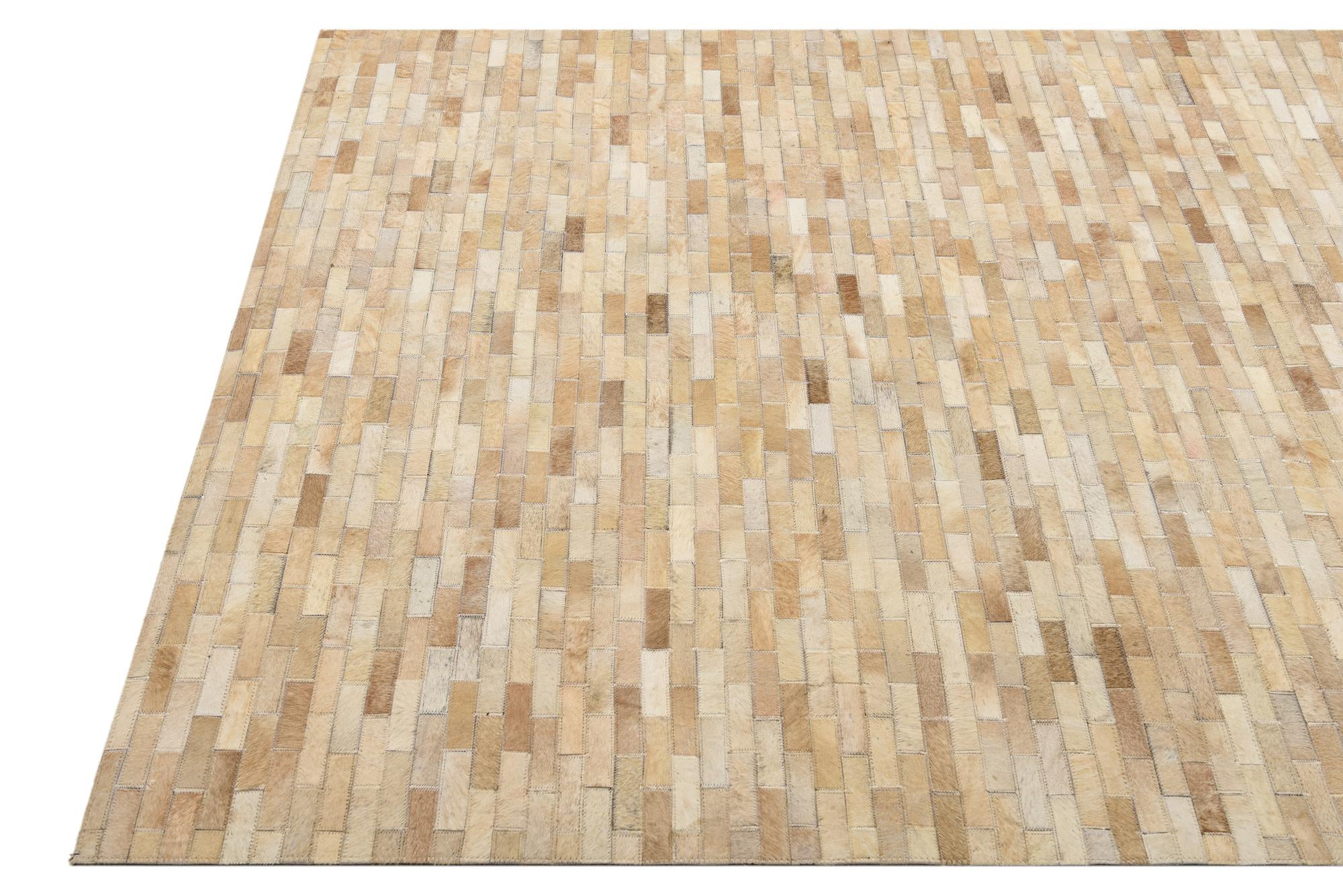 4' 8 x 6' 7 Cowhide Rug