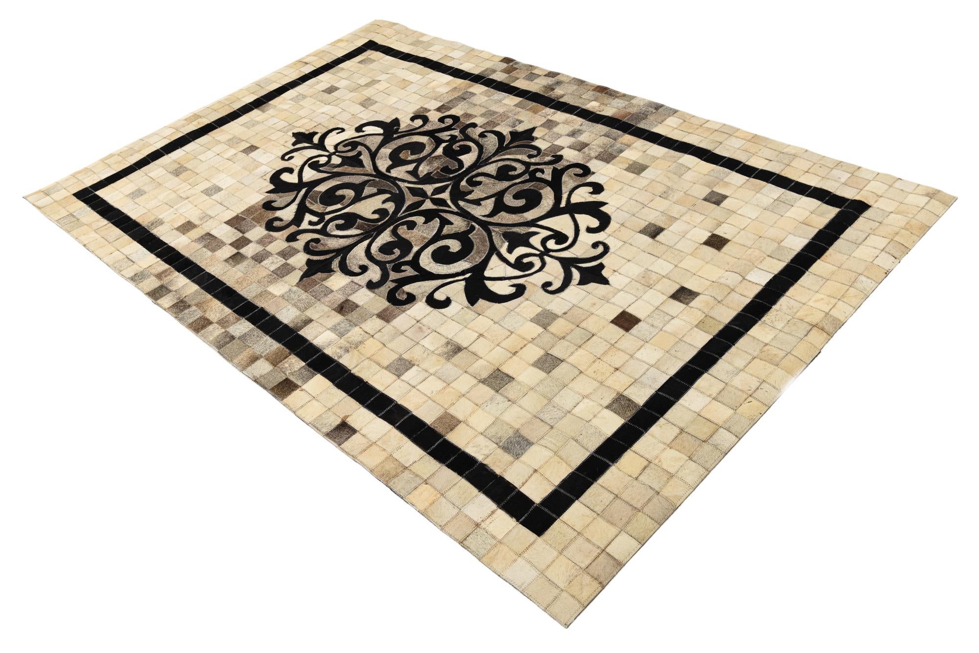 4' 10 x 7' 5 Cowhide Rug