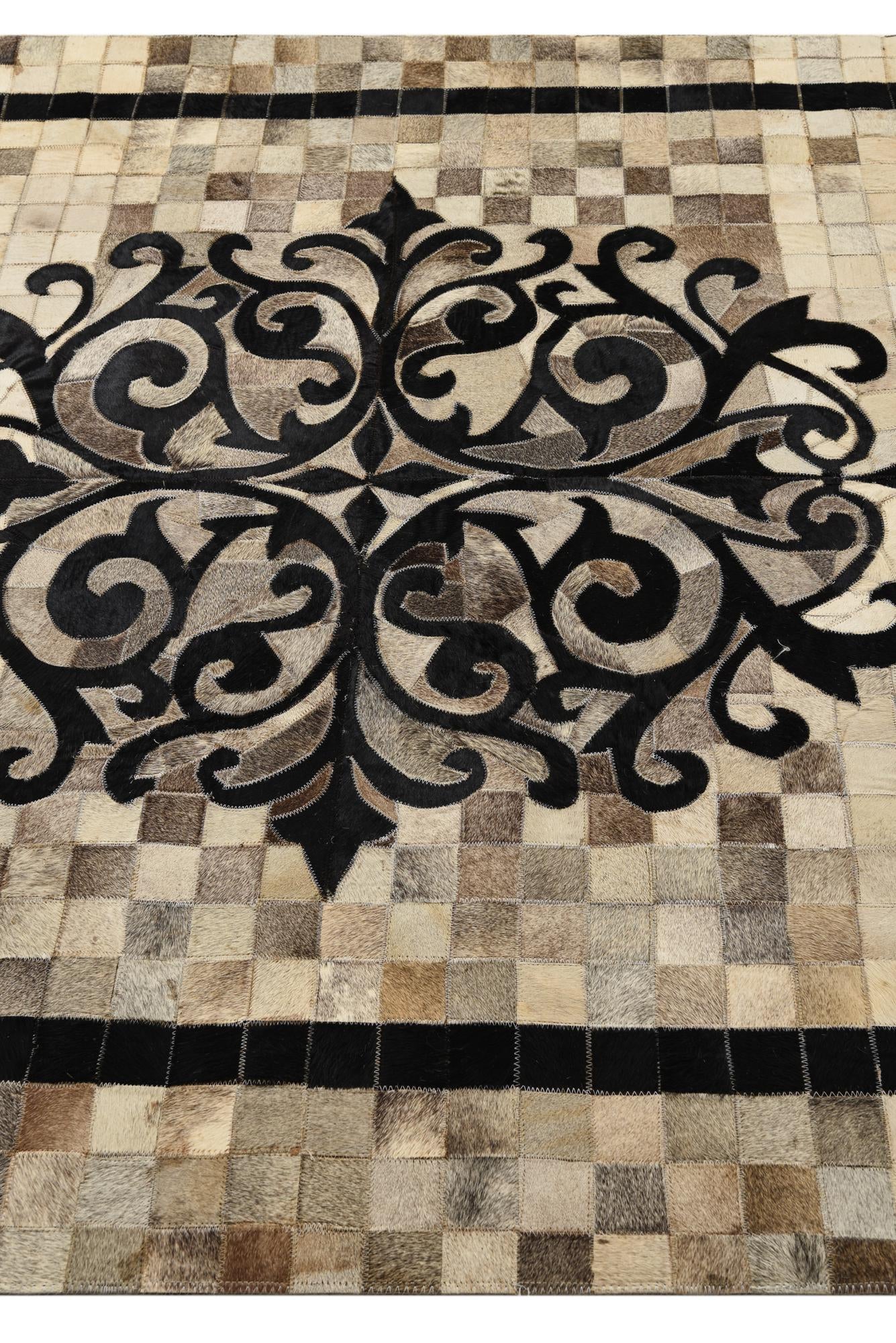 4' 10 x 7' 5 Cowhide Rug