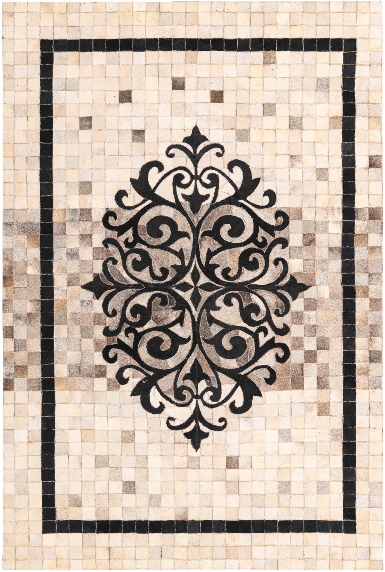 4' 10 x 7' 5 Cowhide Rug