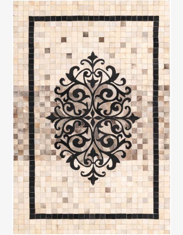 4' 10 x 7' 5 Cowhide Rug