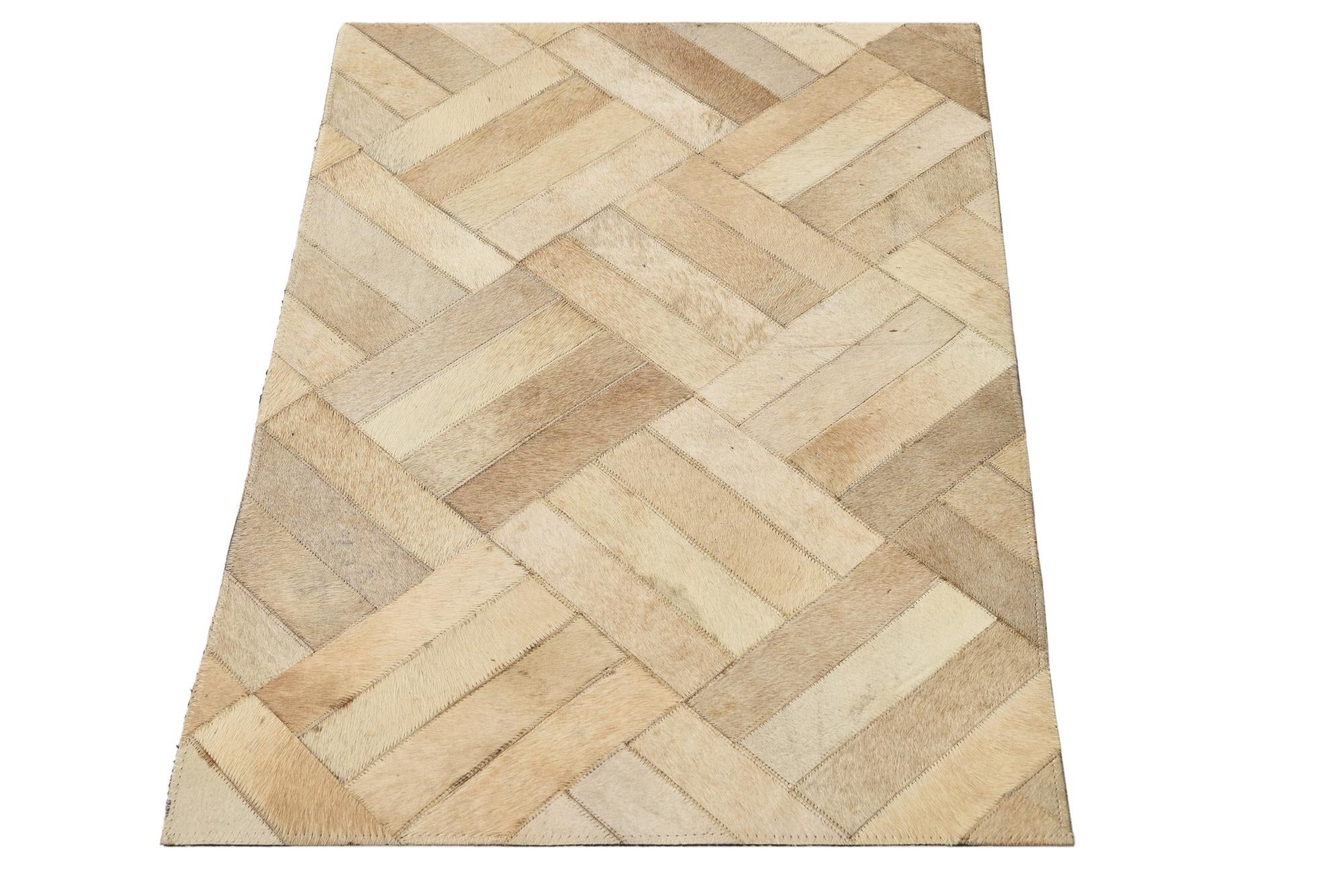 2' 1 x 3' Cowhide Rug