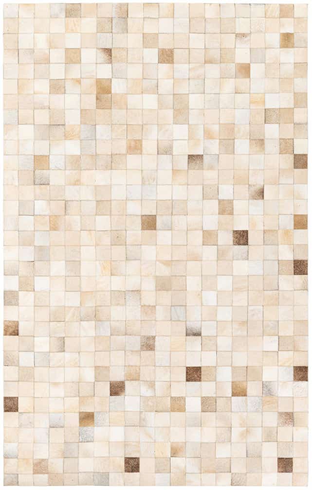 4' 11 x 7' 10 Cowhide Stocks Rug