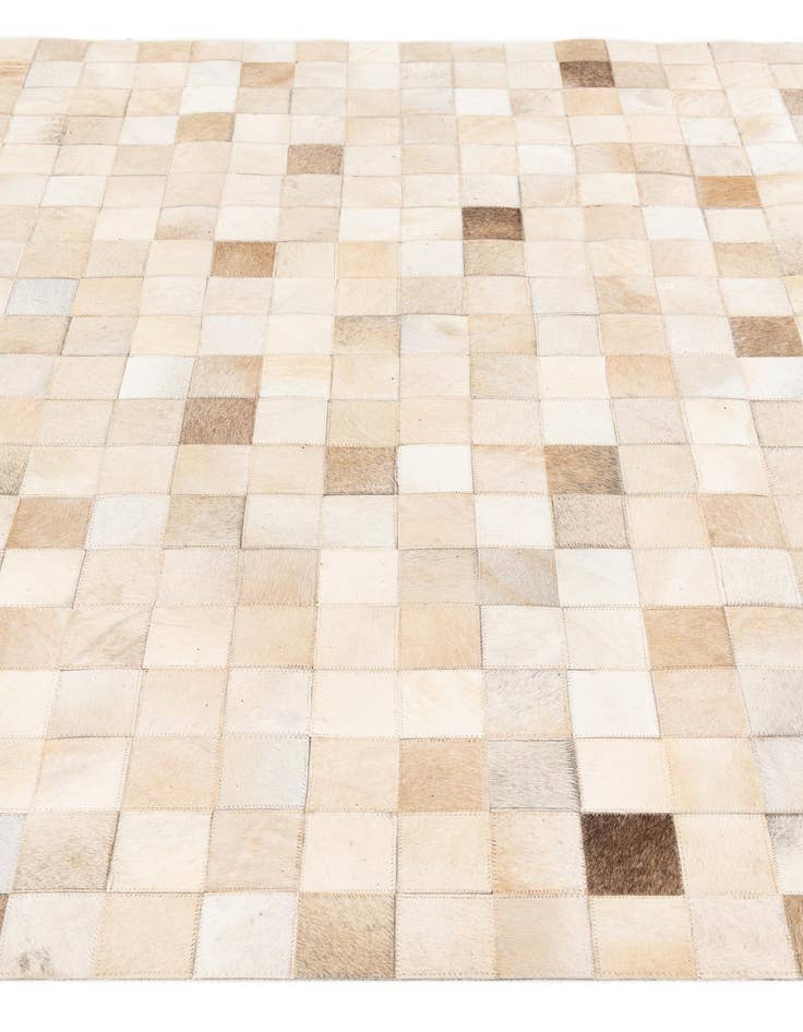 Detail image of 4' 11 x 7' 10 Cowhide Stocks Rug