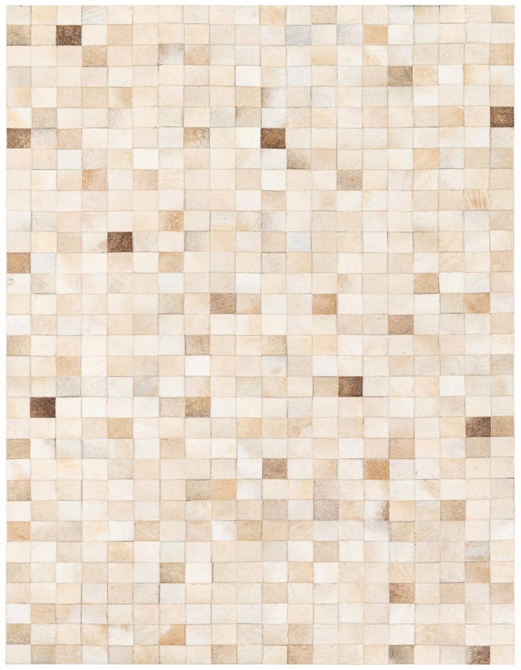 Detail image of 4' 11 x 7' 10 Cowhide Stocks Rug