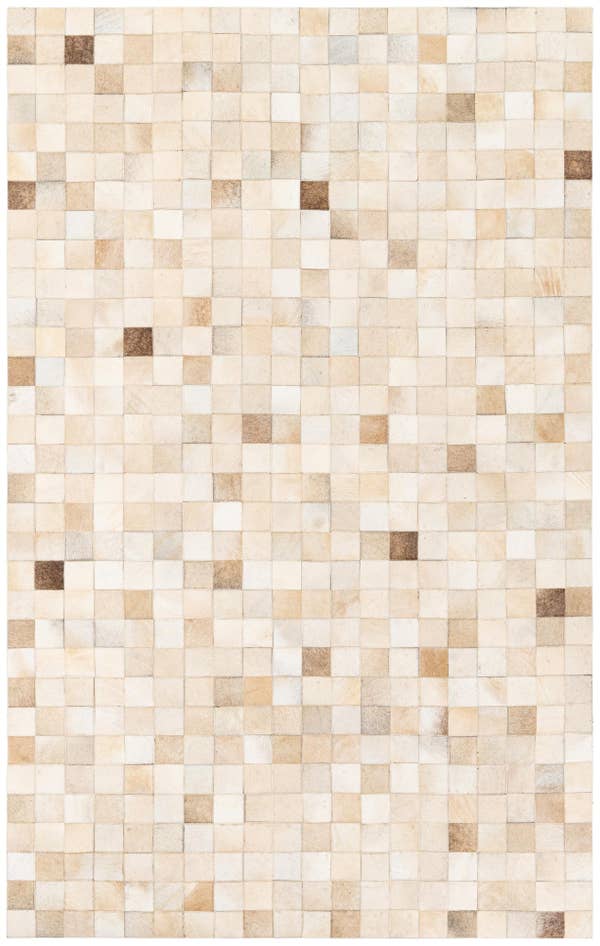 Detail image of 4' 11 x 7' 10 Cowhide Stocks Rug