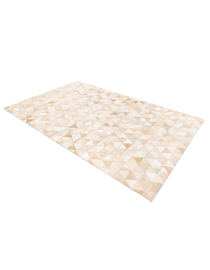 Detail image of 5' 1 x 8' 1 Cowhide Stocks Rug