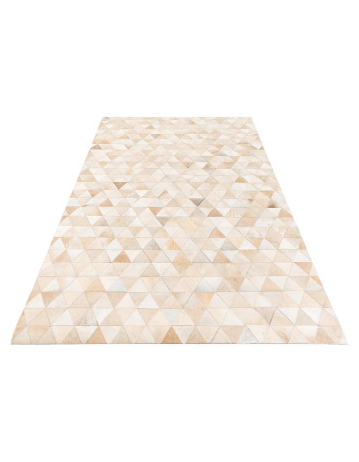 Detail image of 5' 1 x 8' 1 Cowhide Stocks Rug