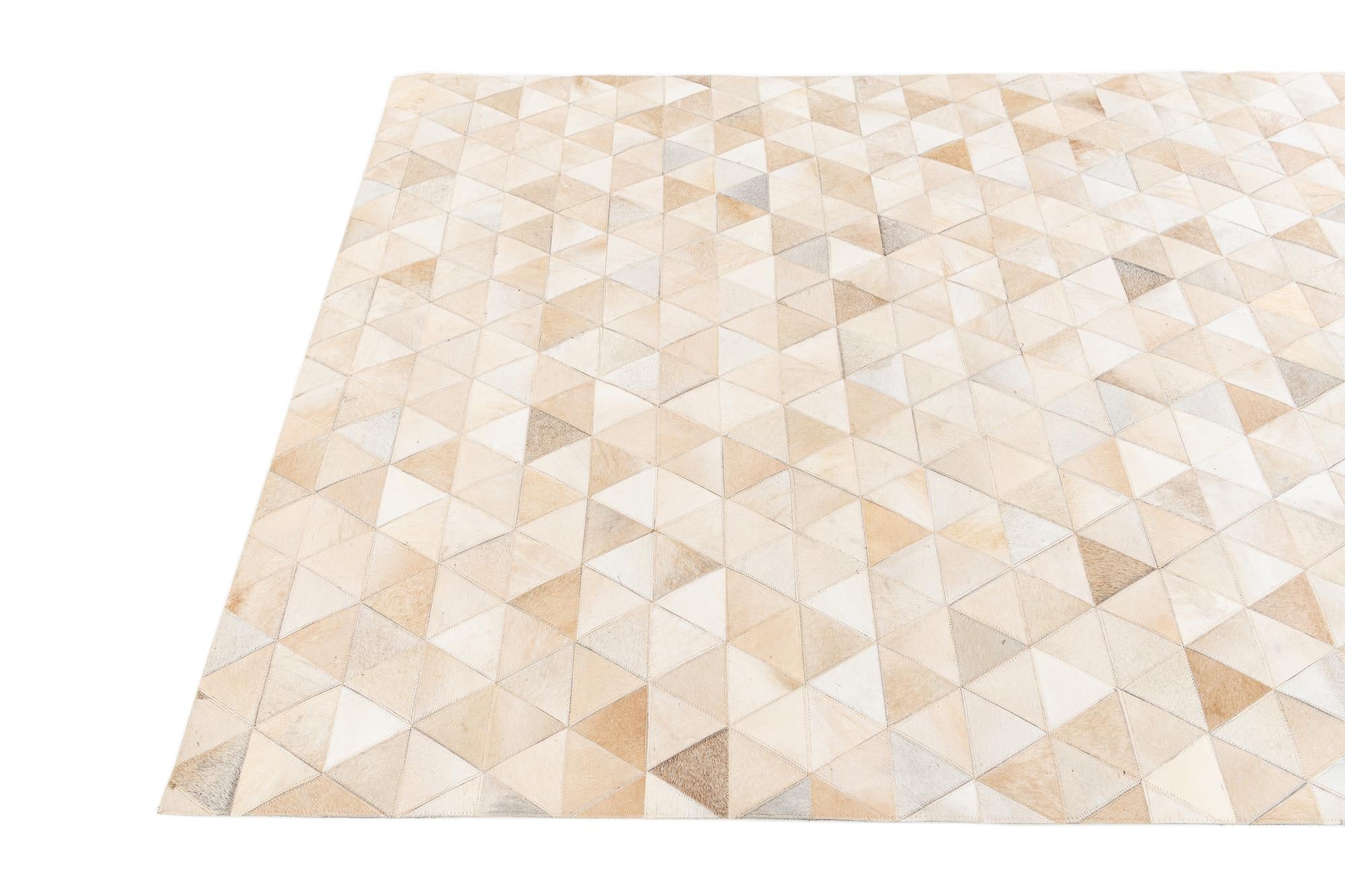 5' 1 x 8' 1 Cowhide Stocks Rug