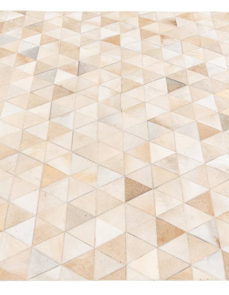 Detail image of 5' 1 x 8' 1 Cowhide Stocks Rug