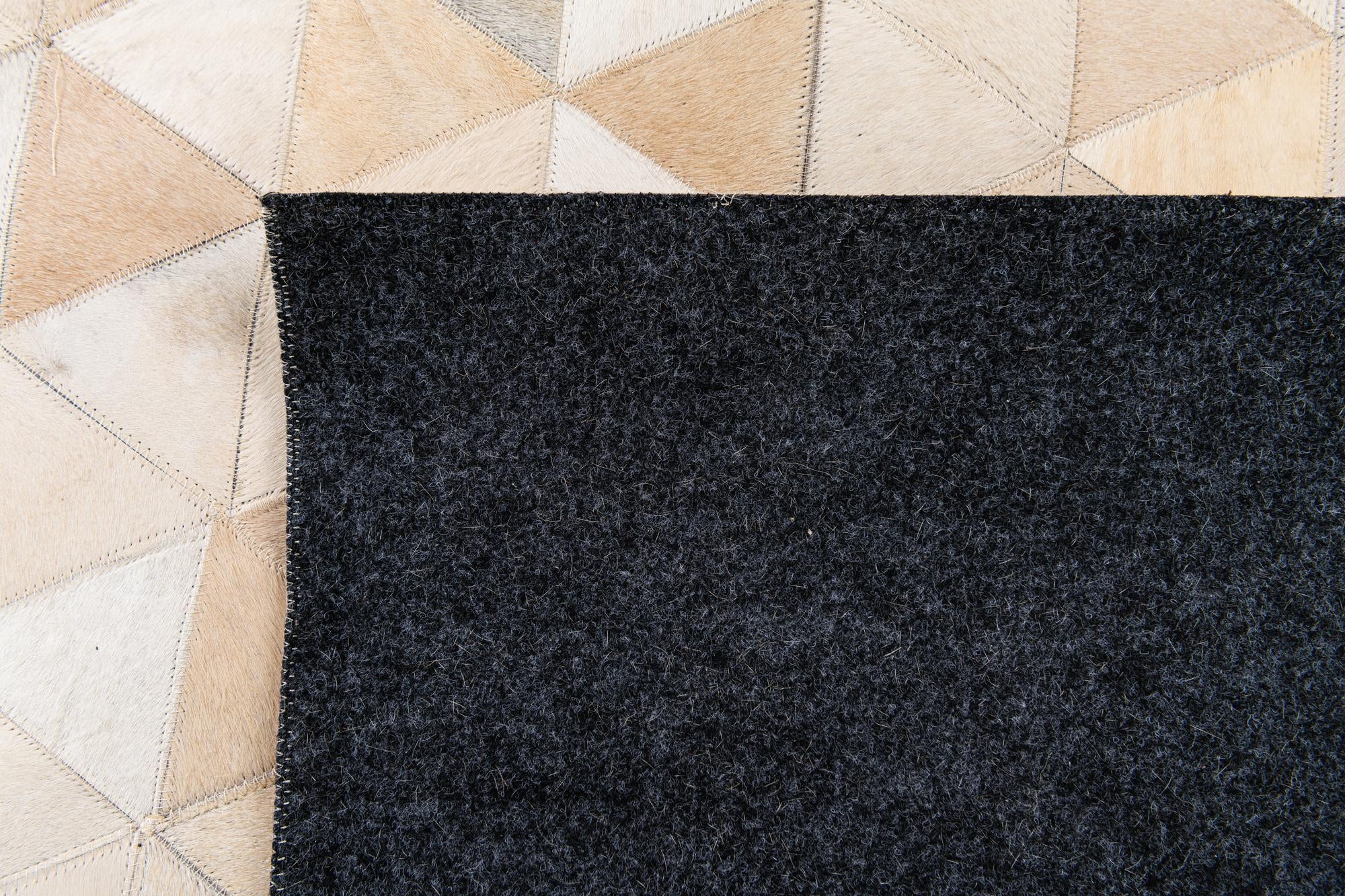 5' 1 x 8' 1 Cowhide Stocks Rug